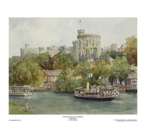 Pleasure Boats at Windsor, Berkshire